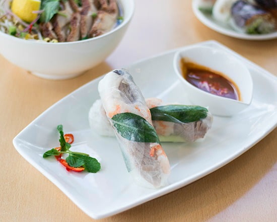 Pork Belly and Prawns Rice Paper Roll