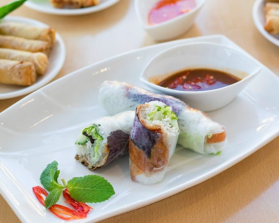 Roasted Duck Rice Paper Roll